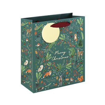 Christmas Woodland Gift Bag 26cm x 22cm