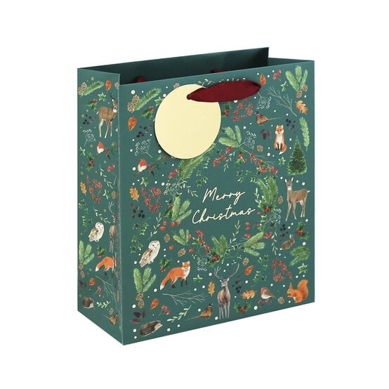 Christmas Woodland Gift Bag 26cm x 22cm image number 1