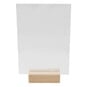 Clear Rectangle Acrylic Table Sign 20cm image number 1