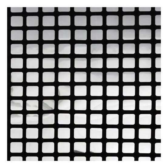 Silver Square Sequin Polyester Fabric by the Metre image number 2