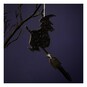 Black Beaded Witch Decoration 14cm x 22cm image number 1