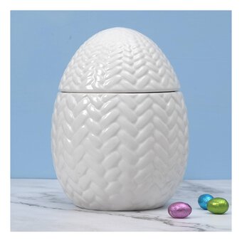 Ceramic Egg Jar 20cm