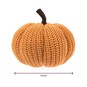 Orange Yarn Fabric Pumpkin 17cm image number 4
