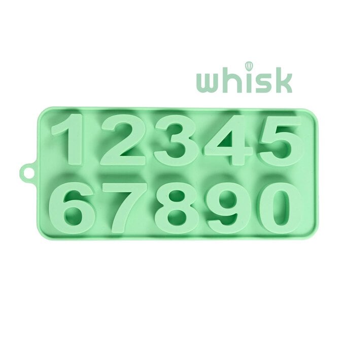 Whisk Large Numbers Silicone Candy Mould 10 Wells image number 1
