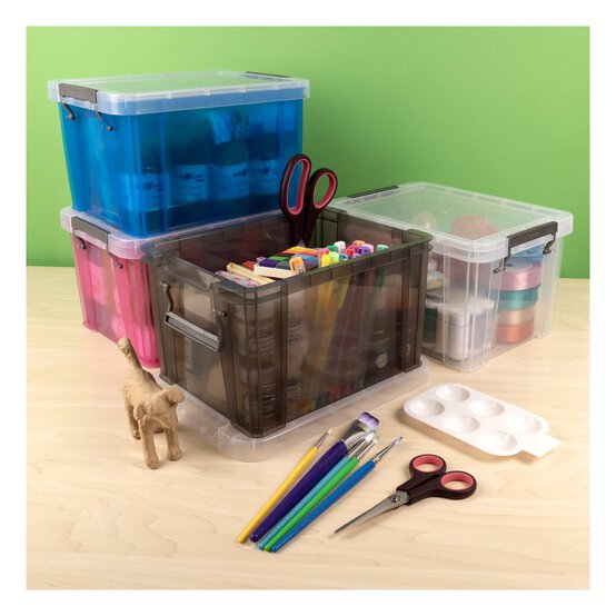 Whitefurze Allstore 5 Litre Transparent Grey Storage Box image number 5