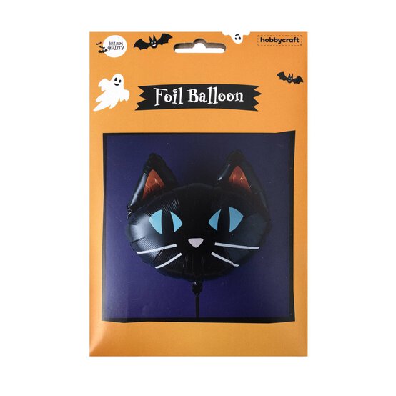 Large Black Cat Foil Balloon image number 3