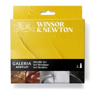 Winsor & Newton Galeria Metallic Acrylic Paint 60ml 5 Pack