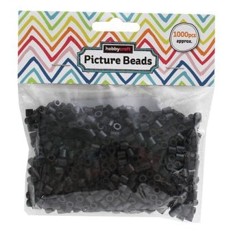 Black Picture Beads 1000 Pieces