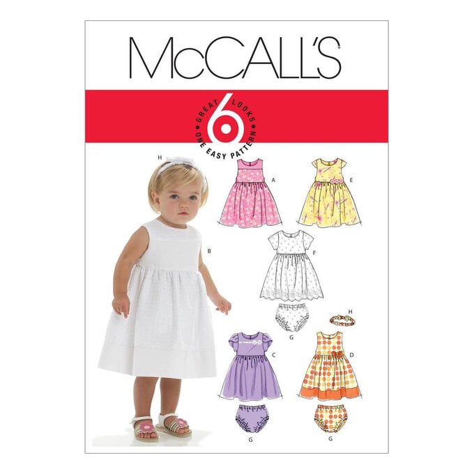 McCall’s Kids’ Dress Sewing Pattern M6015 image number 1