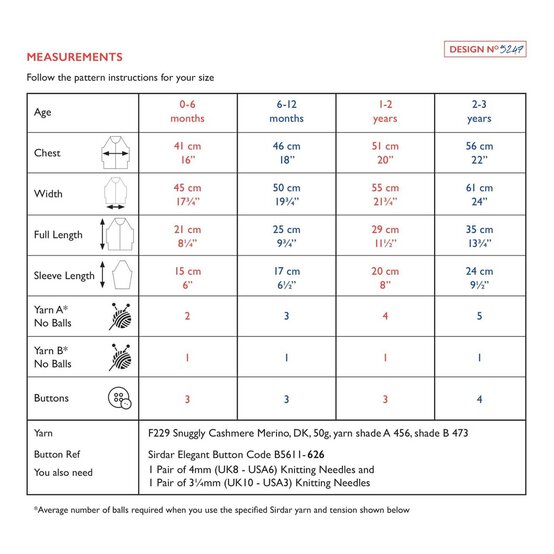 Sirdar Snuggly Cashmere Merino Sailor Cardigan Pattern 5247 image number 2
