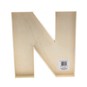 Wooden Fillable Letter N 22cm image number 2