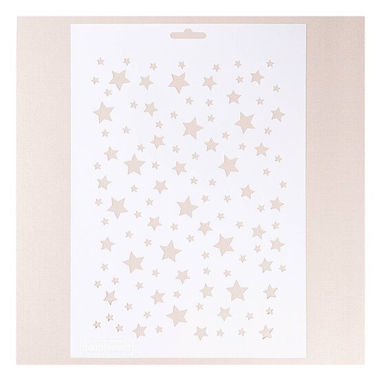 Multi Stars Stencil 21cm x 29cm image number 1