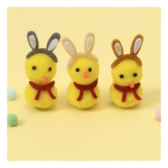 Yellow Chicks with Bunny Ears 3 Pack image number 1
