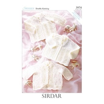 Sirdar Snuggly DK Baby Matinee Coats Pattern 3974
