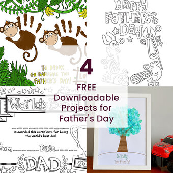 4 FREE Downloadable Projects for Father's Day