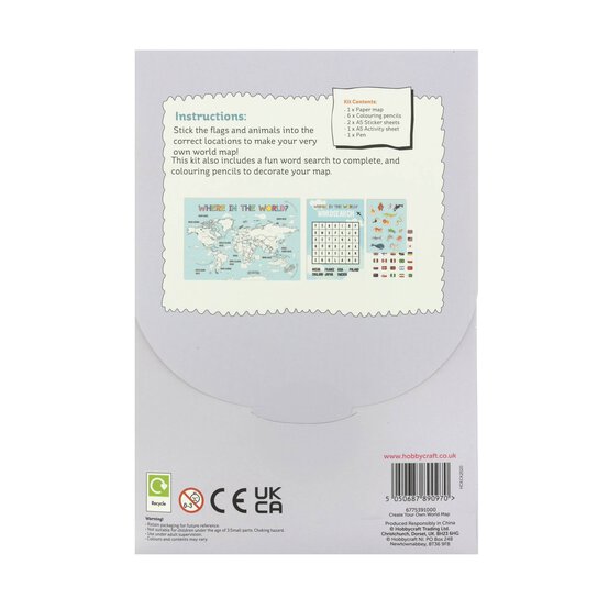 Create Your Own World Map Kit image number 5
