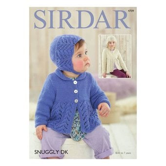 Sirdar Snuggly DK Cardigan and Hat Digital Pattern 4709