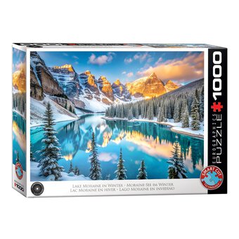 Eurographics Lake Moraine in Winter Jigsaw Puzzle 1000 Pieces