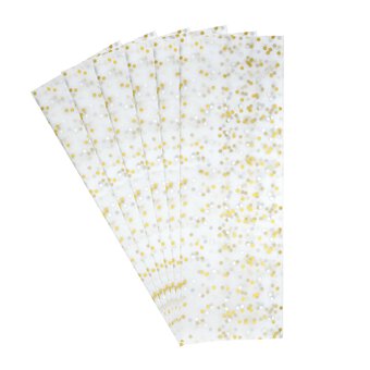 Gold and Silver Spot Printed Tissue Paper 50cm x 70cm 6 Pack