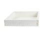 White Wash Wooden Tray 20cm x 20cm x 4cm image number 3