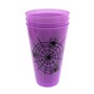 Purple Spider Plastic Cups 450ml 3 Pack image number 3