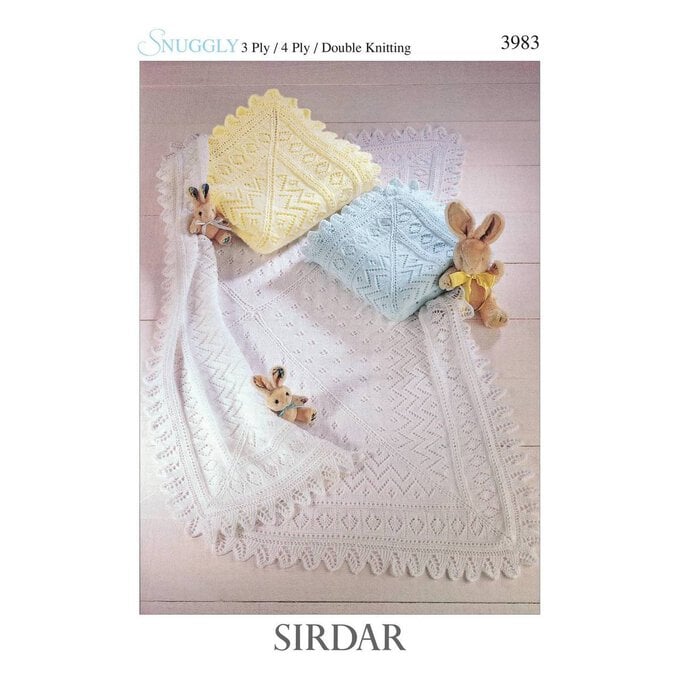 Sirdar Snuggly Baby Blanket Digital Pattern 3983 image number 1