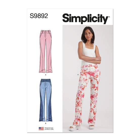 Simplicity Women's Trousers Sewing Pattern S9892 (Y5 18-26) image number 1