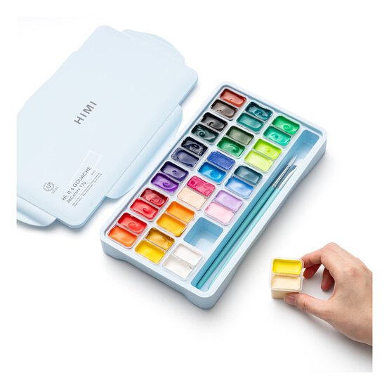 HIMI Blue Twin Cups Gouache Set 12ml 36 Pack image number 5