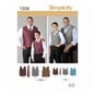 Simplicity Male Waistcoat Sewing Pattern 1506 image number 1