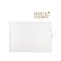 Create & Celebrate White Embossed Heart Guestbook image number 1