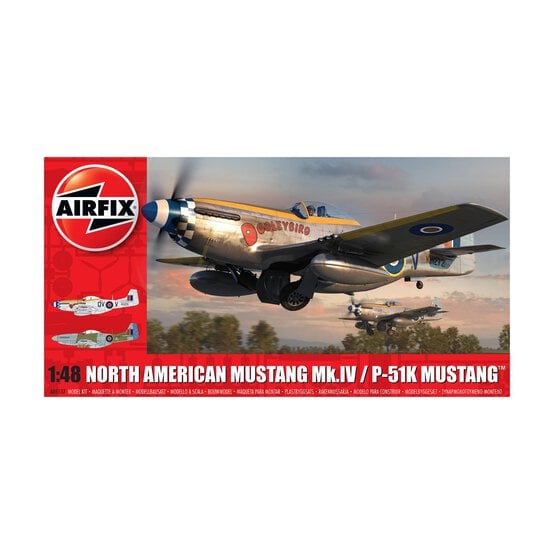 Airfix North American Mustang Mk.IV/P-51K Mustang Model Kit 1:48 image number 1