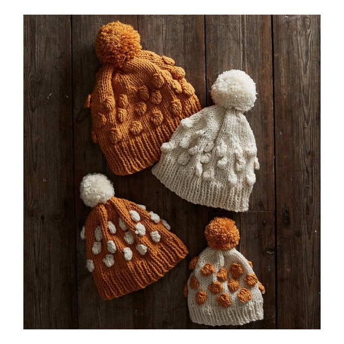 Knitcraft Bobble Hats for the Family Digital Pattern 0244 image number 1