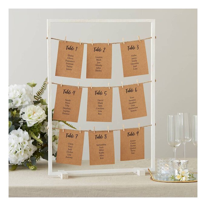 Table Seating Chart Frame Large frame for wedding seating chart | Honestweddingadvice.com