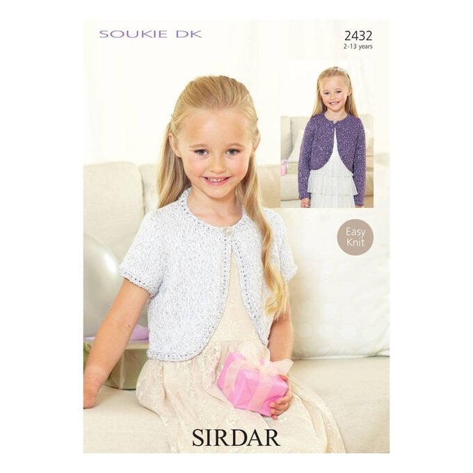 Sirdar Soukie DK Girls' Cardigan Digital Pattern 2432 image number 1