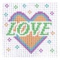 Mini Love Heart Cross Stitch Kit image number 1