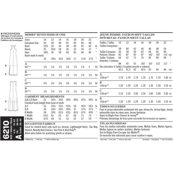 New Look Just 4 Knits Dress Sewing Pattern 6210 image number 3