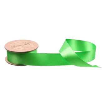 Green Double-Faced Satin Ribbon 24mm x 5m