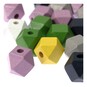 Mixed Wooden Geometric Beads 40g image number 2