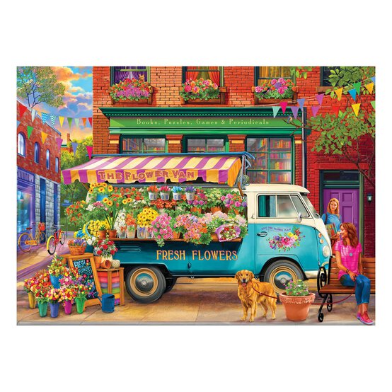 Eurographics The Flower Van Jigsaw Puzzle 1000 Pieces image number 2