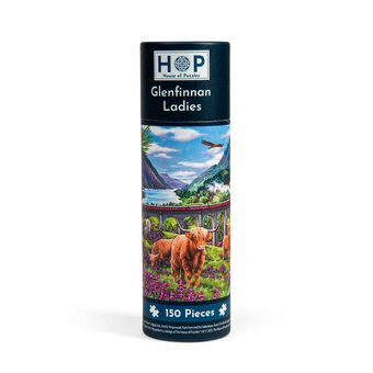 House of Puzzles Glenfinnan Ladies Jigsaw Puzzle Tube 150 Pieces