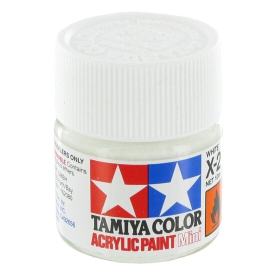 Tamiya Colour Acrylic Paint X-2 White 10ml image number 1