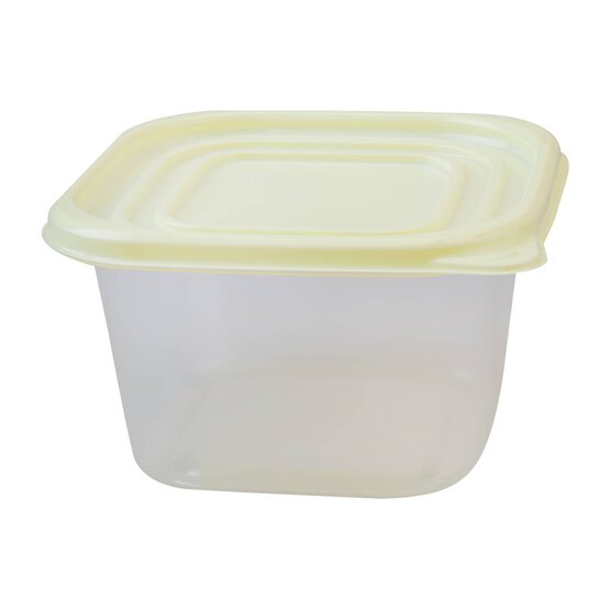 Square Food Storage Containers 900ml 3 Pack  image number 4