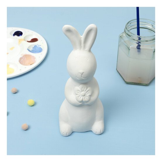 Ceramic Bunny with Flower 16cm image number 3