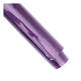 Siser Purple Glitter Heat Transfer Vinyl 30cm x 50cm image number 3