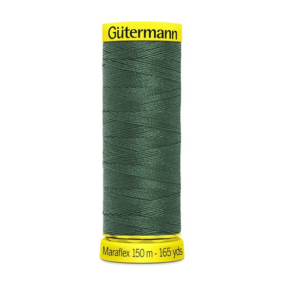 Gutermann Pine Green Maraflex Stretchy Sewing Thread 150m (561) image number 1