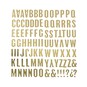 Gold Chipboard Alphabet Stickers image number 1