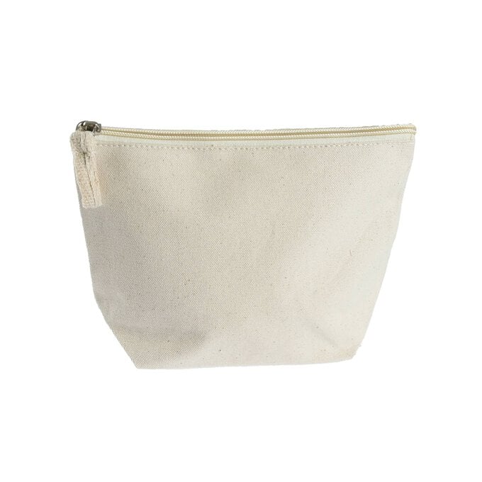 Natural Cotton Cosmetic Zip Pouch 3 Pack image number 1