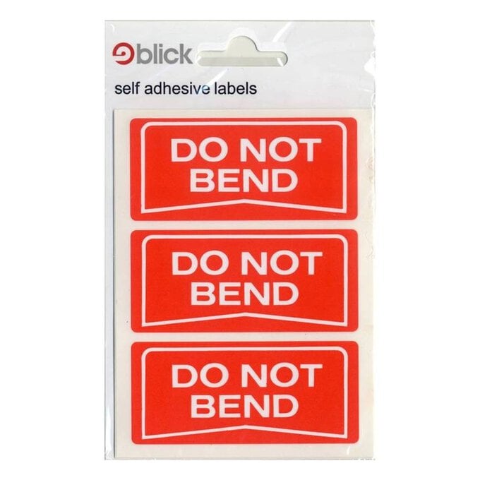 Blick Do Not Bend Labels 21 Pack image number 1