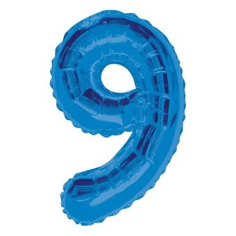 Extra Large Blue Foil 9 Balloon