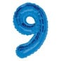 Extra Large Blue Foil 9 Balloon image number 1